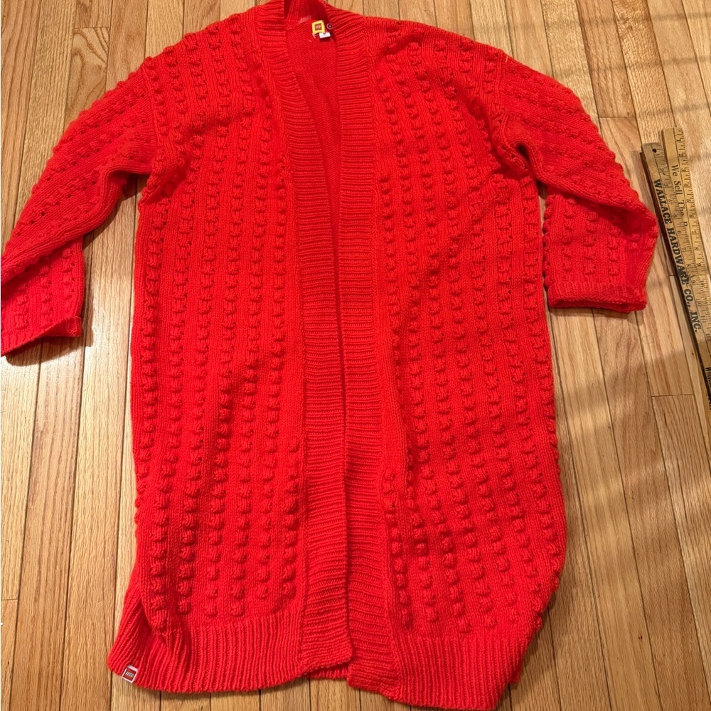 Lego x Target Red Lego Block Women's Textured Cardigan